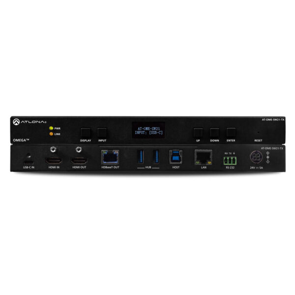 Atlona AT-OME-SW21-TX HDBaseT Transmitter met USB-C | HDMI inputs | USB Hub