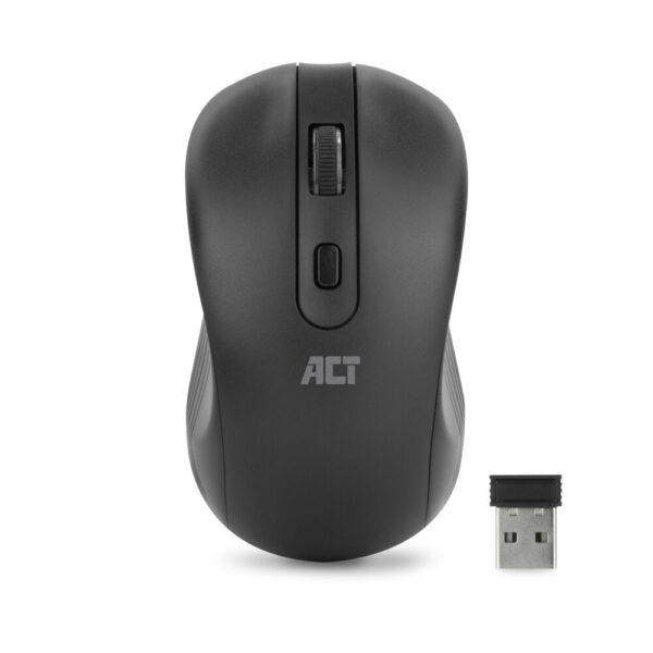 ACT AC5105 Draadloze Optische LED Muis | USB nano ontvanger | 1000 DPI | Zwart