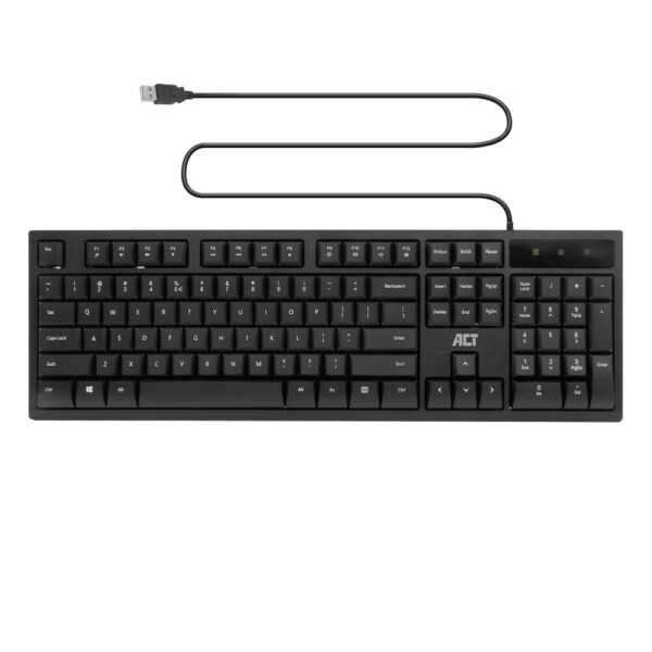 ACT AC5410 Business toetsenbord USB | Qwerty/US layout | Bedraad | Zwart