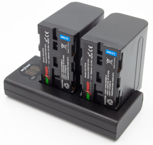 ChiliPower NP-F970 Sony USB Duo Kit - Camera accu set