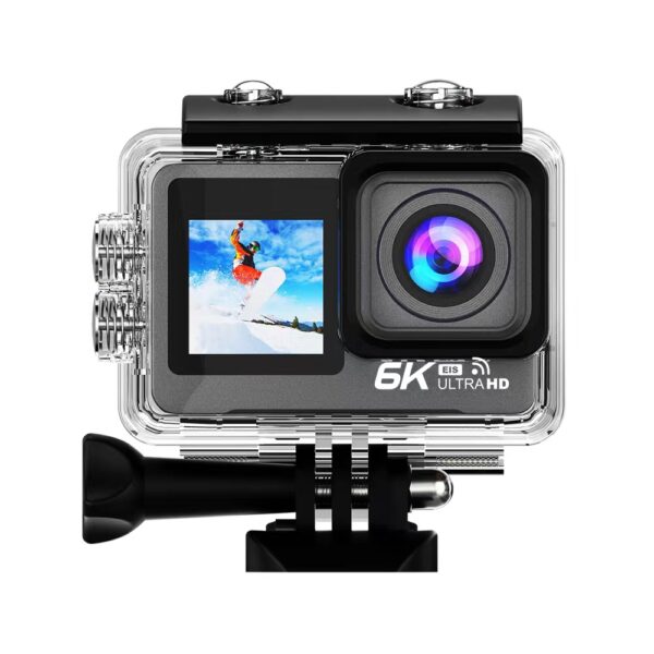 AT-M82TR 6K action camera IPS Wifi + Sony lens Nachtvisie