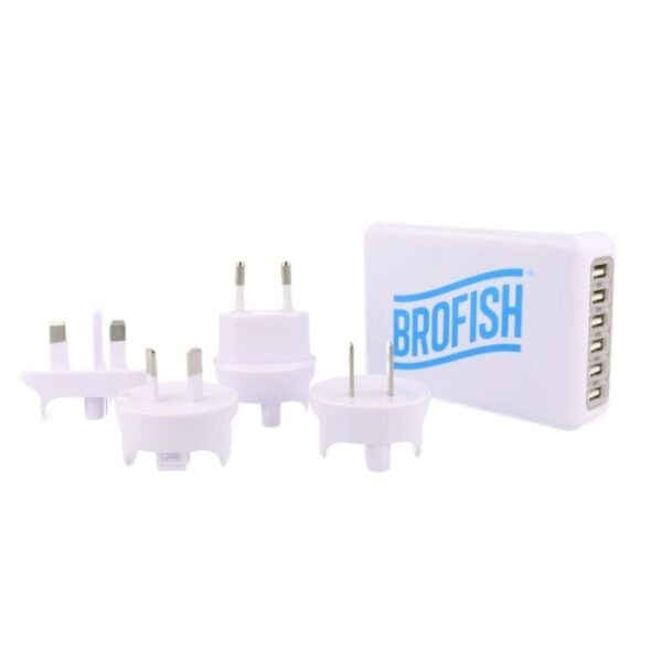 Brofish USB Wallcharger 6 Port white