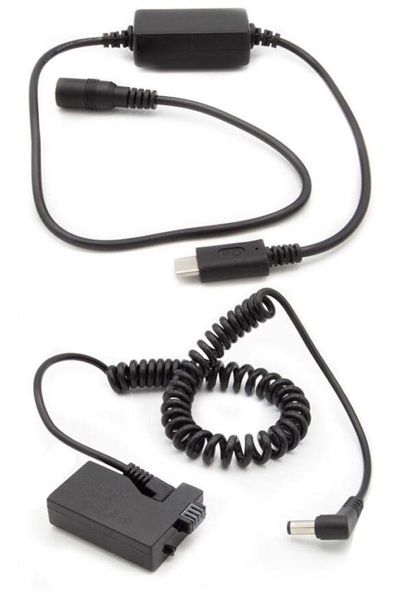 Dummy accu USB-C adapterset DR-E5 accutype Canon LP-E5