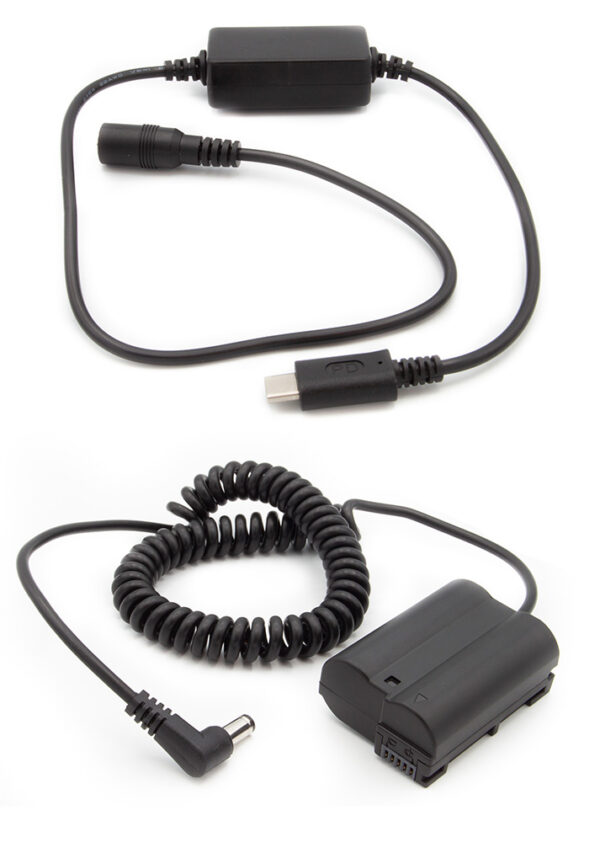 Dummy accu USB-C adapterset accutype Nikon EN-EL15