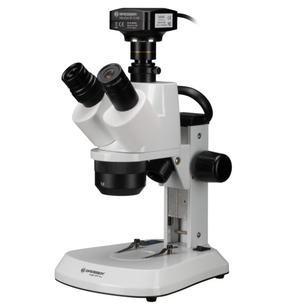 BRESSER Stereo Microscoop Trinoculair Analyth STR 10x-40x met camera MikroCamII 12MP USB 3.0