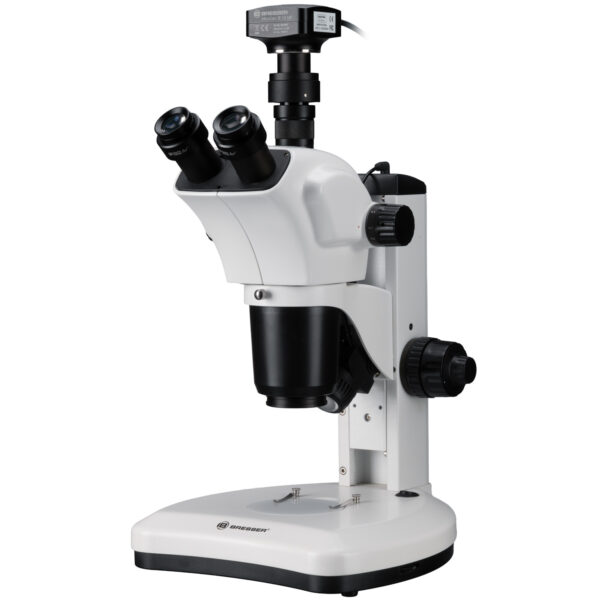 BRESSER Zoom-stereomicroscoop Science ETD-301 7-63x Trino met MikroCamII 12MP USB 3.0 Microscoopcamera