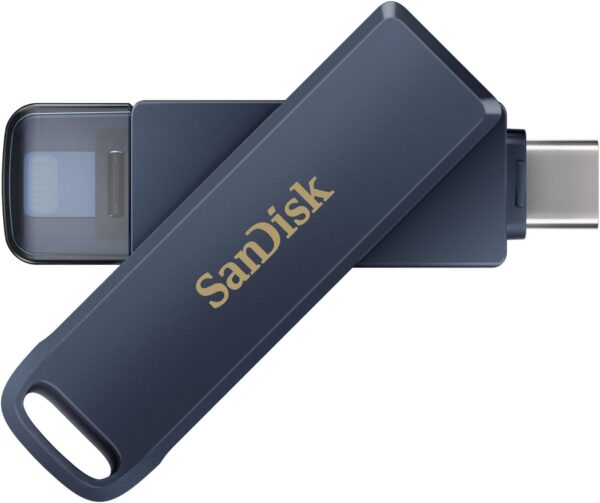 Sandisk 256GB iXpand Phone Drive geheugen, voor iPhone, iPad, PC en Mac - Lightning en USB-C aansluiting