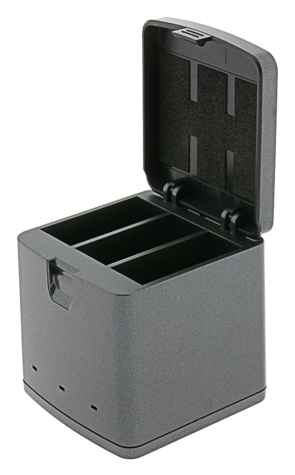 Triple lader Oplaadbox voor GoPro Hero13 accu's - inclusief USB-C kabel
