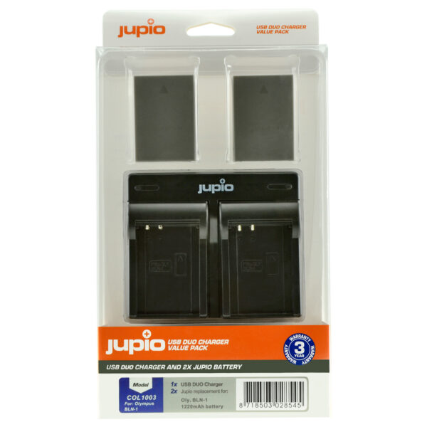Jupio Kit: 2 x camera-accu BLN-1 + USB Dual lader