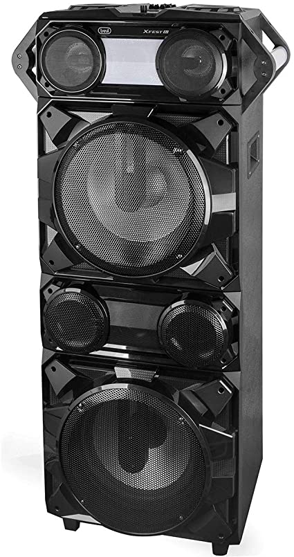 Trevi: XF 4200 DJ draadloze draagbare luidspreker - Zwart