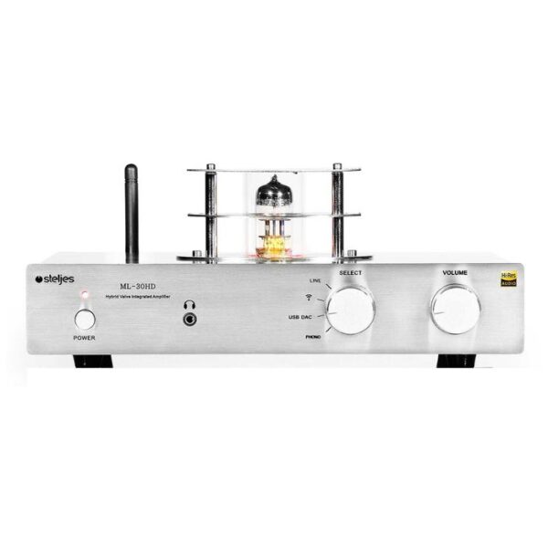 Steljes Audio: ML30HD Hybride Buizenversterker - Geborsteld metaal