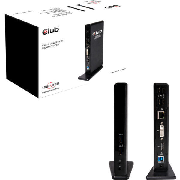 Club 3D USB Gen 1 Type A Dual Display Docking Station dockingstation