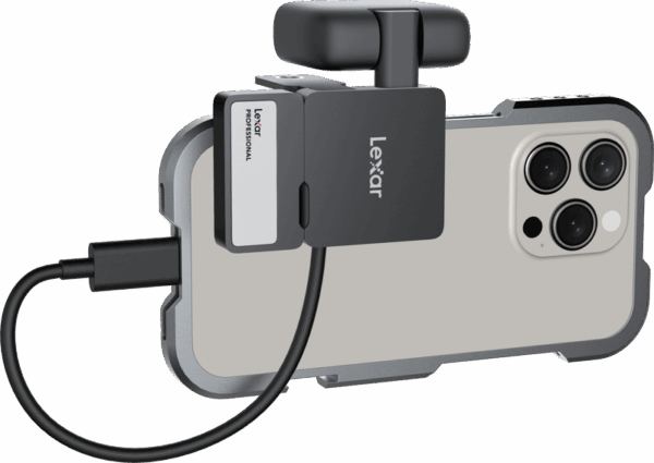 Lexar Go Portable SSD SL400 2TB Including Hub Black