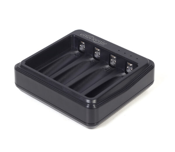 USB batterijlader voor AA/AAA batterijen, zwart