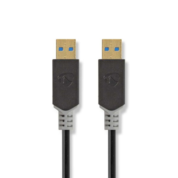 Kabel USB 3.0 | A male - A male | 2,0 m | Antraciet