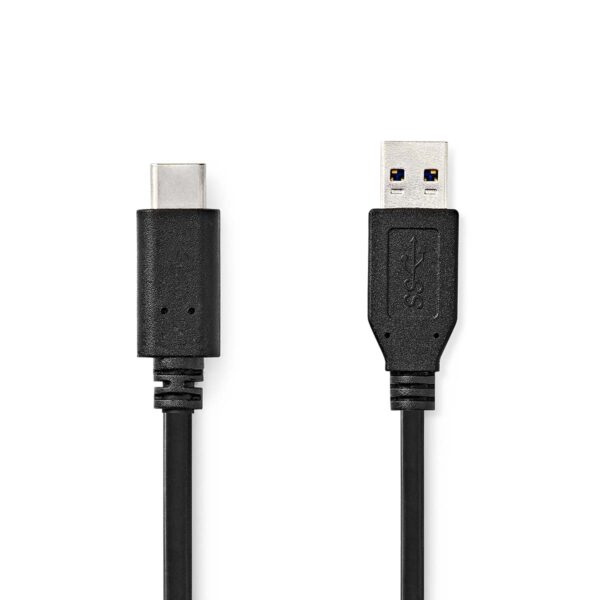 USB-C 3.1 Gen2-Kabel | Type-C Male - A Male | 1,0 m | Zwart