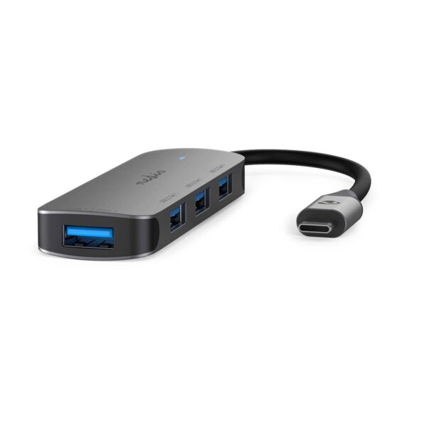 USB-Hub | 1x USB-C | 4x USB A Female | 4-Poorts poort(en) | USB 3.2 Gen 1 | USB Gevoed | 5 Gbps