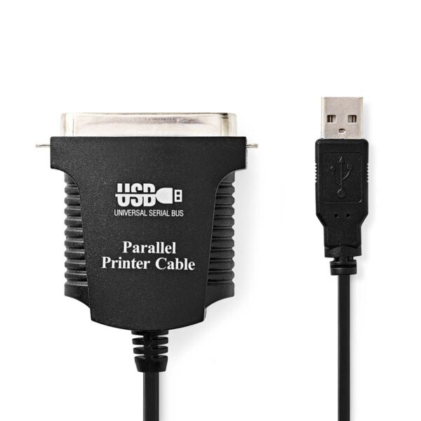 Printerkabel USB | USB-A Male - Centronics 36-Pins Male | 2,0 m | Zwart
