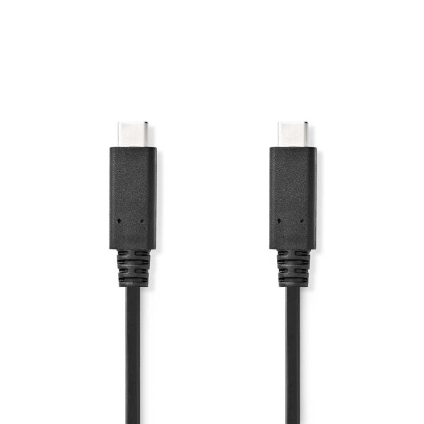 USB 3.1-Kabel (Gen2) | Type-C Male - Type-C Male | 1,0 m | Zwart