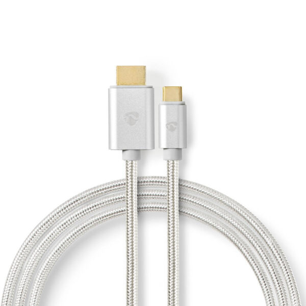 USB-C-Kabel | USB-C Male - HDMI Male | 2,0 m | Aluminium
