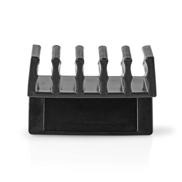 Kabelmanagement | Kabelclip | Click & Go | 2 Stuks | Maximale kabeldikte: 5 mm | Polypropylene | Zwart