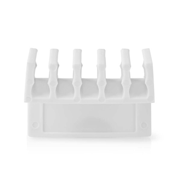 Kabelmanagement | Kabelclip | Click & Go | 2 Stuks | Maximale kabeldikte: 5 mm | Polypropylene | Wit