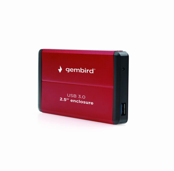Externe HDD behuizing 2.5&apos; SATA USB3.0 rood