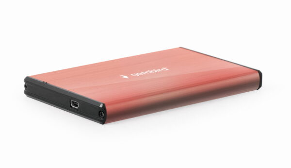 Externe HDD behuizing 2.5' SATA USB3.0 Roze (brushed)