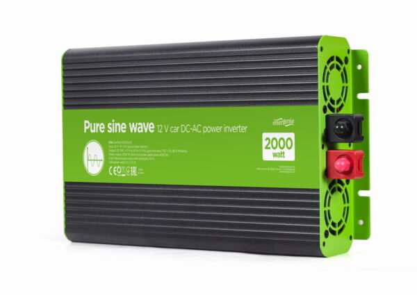 12 V DC-AC omvormer met zuivere sinusgolf, 2000 W
