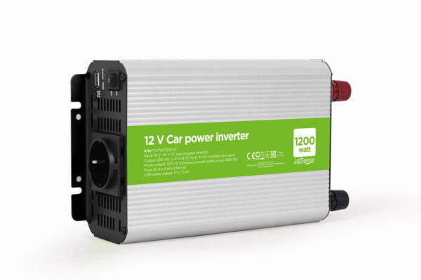 Omvormer voor in de auto, 1200 W