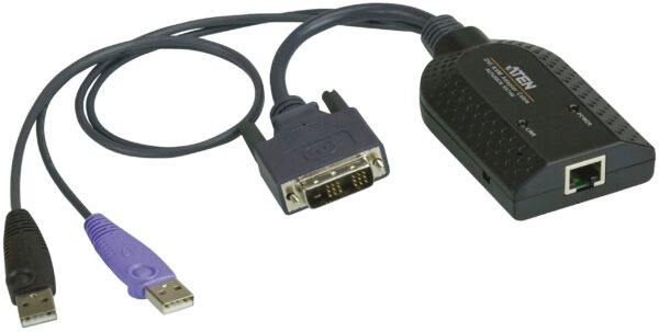 USB DVI Virtual Media KVM-adapter met smartcard-ondersteuning