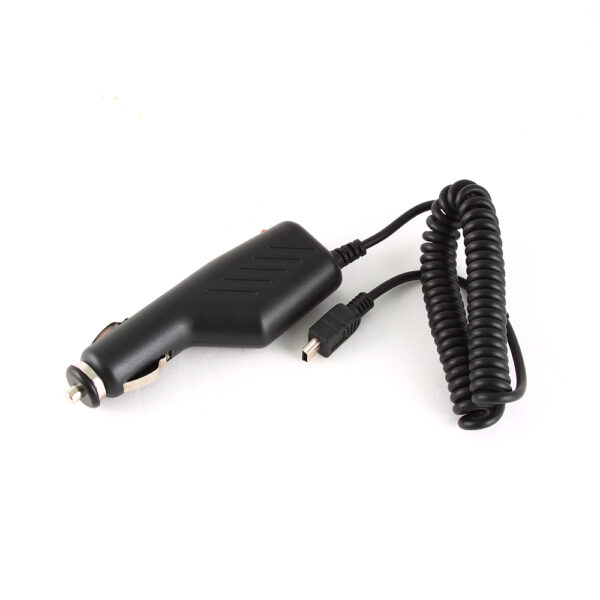 Mini-USB 5-pin 12V autolader voor MP3-spelers, hoofdtelefoons, GPS navigatie, mobiele apparaten