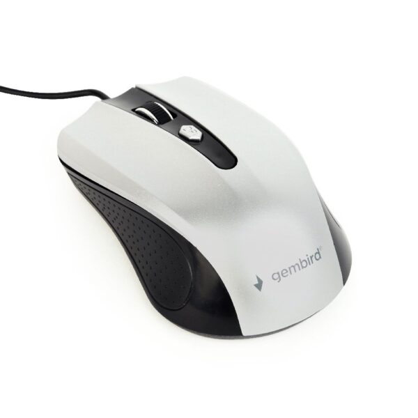 4-knops optische muis, USB, zwart/zilver