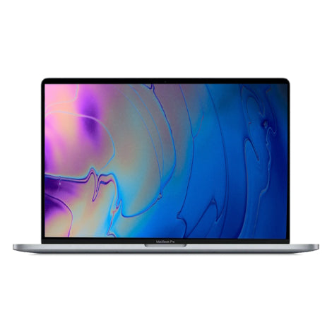 Refurbished MacBook Pro Touchbar 15 inch Hexa Core i7 2.2 16 GB 512 GB Space Gray Licht gebruikt