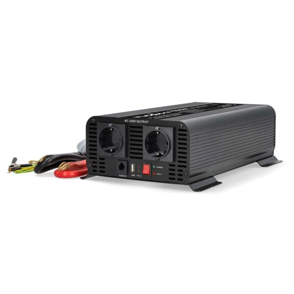 Omvormer Pure Sinusgolf - 12V - 1000 W