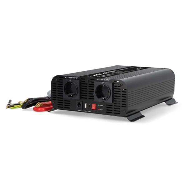 Omvormer Pure Sinusgolf - 12 V - 2000 W