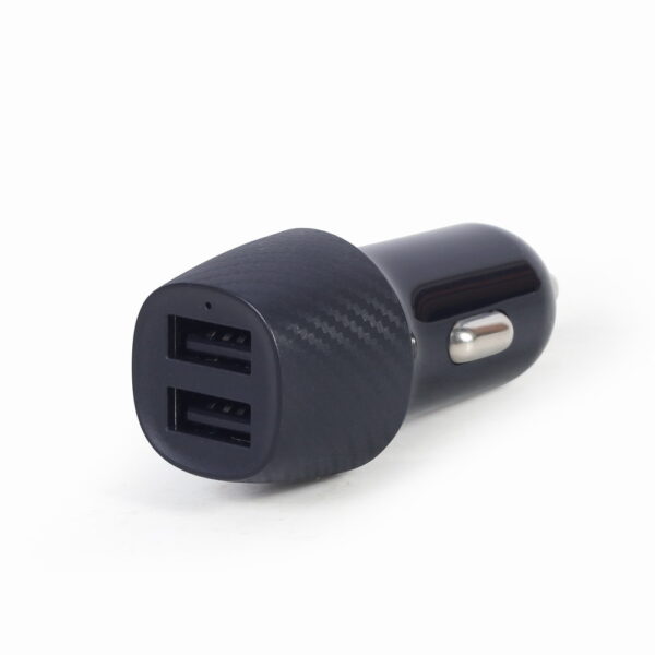 2-poorts USB autolader, 4.8 A, zwart