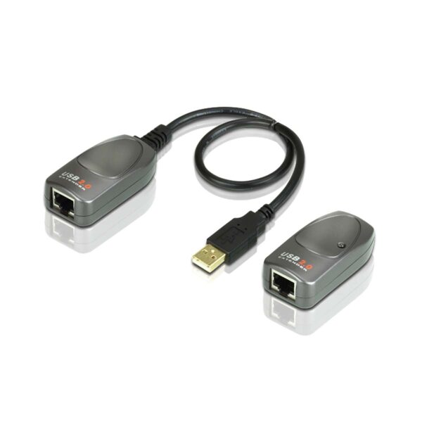USB 2.0 Kabel USB A Male - USB A Female 60 m Zwart