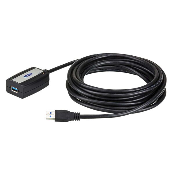 USB 3.0 Kabel USB A Female - USB A Male 5 m Zwart