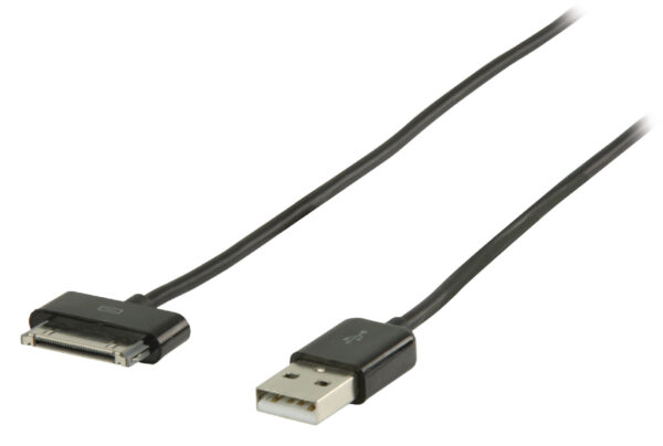 Data en Oplaadkabel Apple Dock 30-Pins - USB A Male 2.00 m Zwart