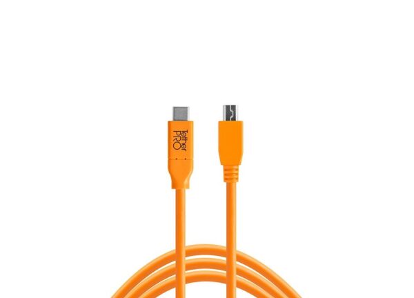 Tether Tools TetherPro USB-C - 2.0 Micro-B 5-Pin (4,6m oranje)