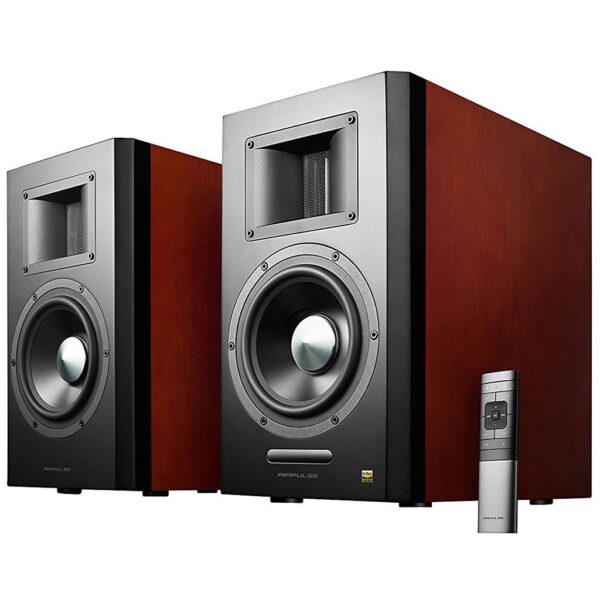 AirPulse: A300 Actieve speakers - Kersenhout