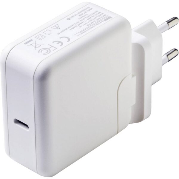 Dehner Elektronik Reislader 45 W 1x USB-C USB PD, USB PD 3.0, QC 3.0 Wit Met adapter voor Europa, USB Power Delivery (USB-PD), Gestabiliseerd,