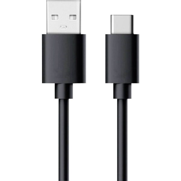 RealPower USB-kabel USB 2.0 USB-A stekker, USB-C stekker 0.60 m Zwart 255650