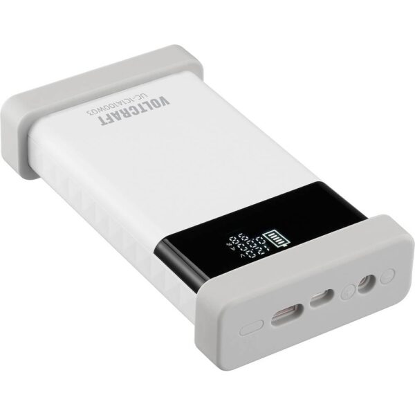 VOLTCRAFT UC-1C1A100W03 USB-oplader 100 W 1x USB-C, 1x USB-A USB PD 3.0 Pure White