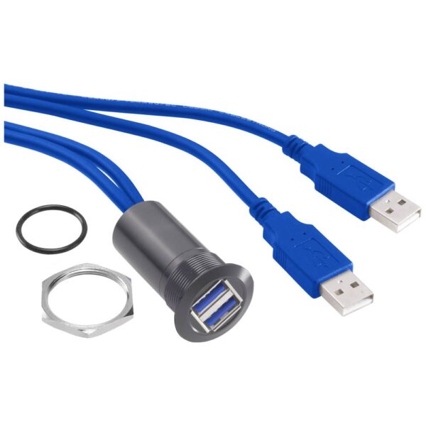 TRU COMPONENTS USB-13-BK USB-inbouwbus 3.0 Bus, inbouw Inhoud: 1 stuk(s)