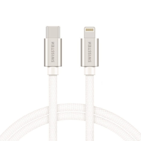 Swissten Swissten Lightning naar USB-C Kabel 2M Zilver