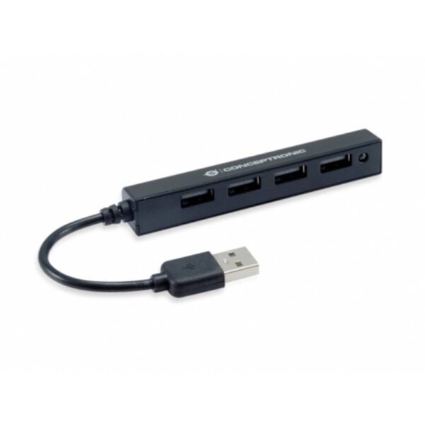 Conceptronic HUBBIES05B USB 2.0-hub 4 poorten Zwart