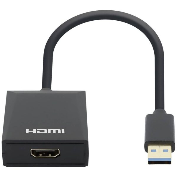 Manhattan USB 3.2 Gen 1 (USB 3.0) Adapter [1x USB 3.2 Gen 1 stekker A (USB 3.0) - 1x HDMI-bus] 153690 15 cm