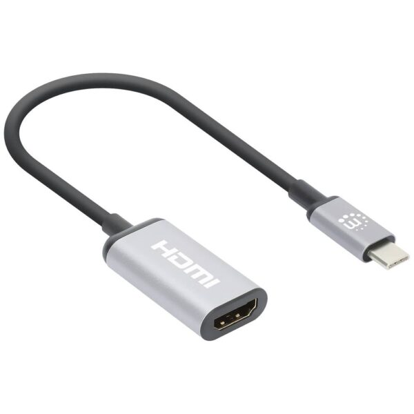 Manhattan USB 2.0 Adapter [1x USB-C stekker - 1x HDMI-bus] 4K@60Hz USB-C to HDMI-Adapter 15 cm